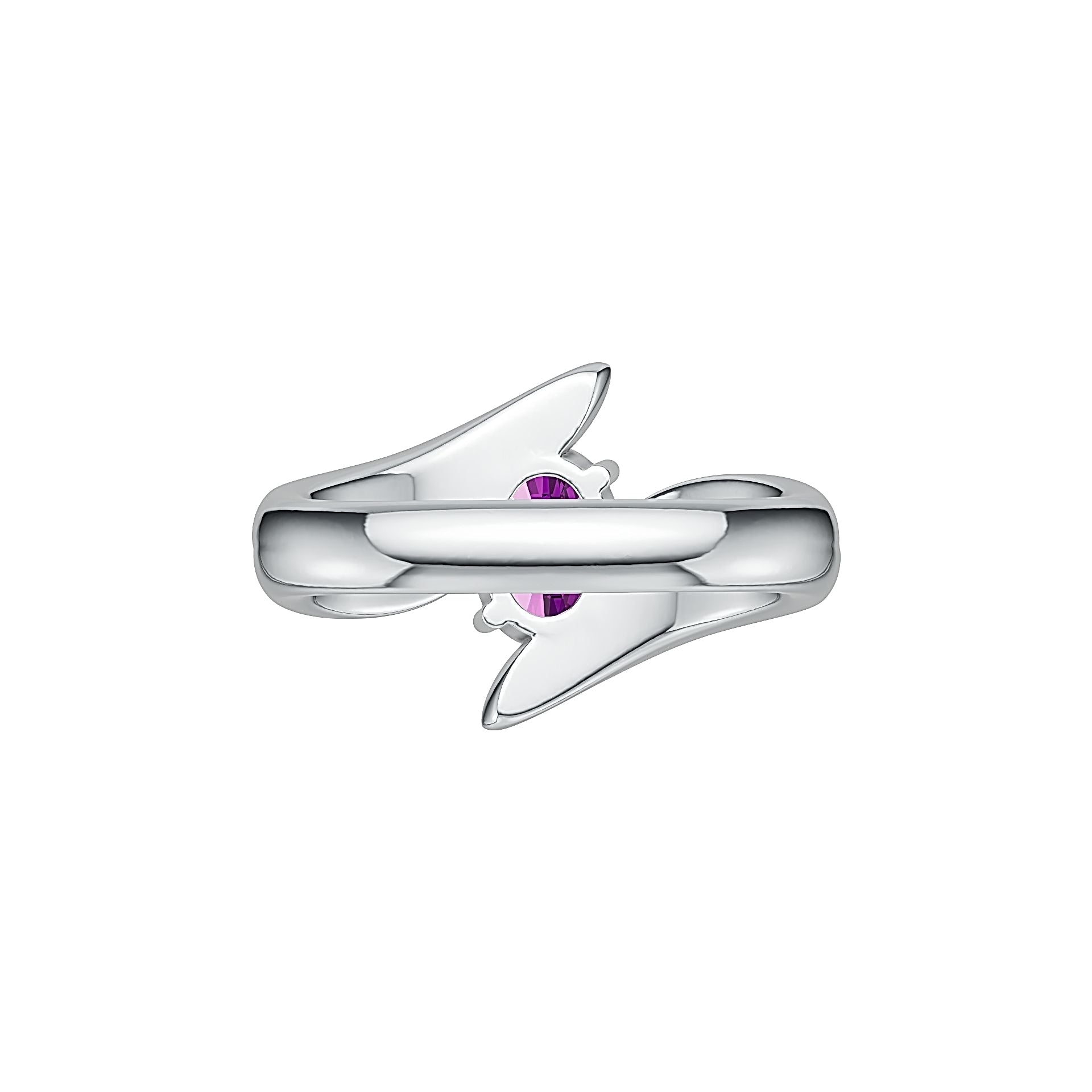 Platinum Semi Mount Ring Setting Oval OV 8x6mm Diamond Accent Syzjewelry