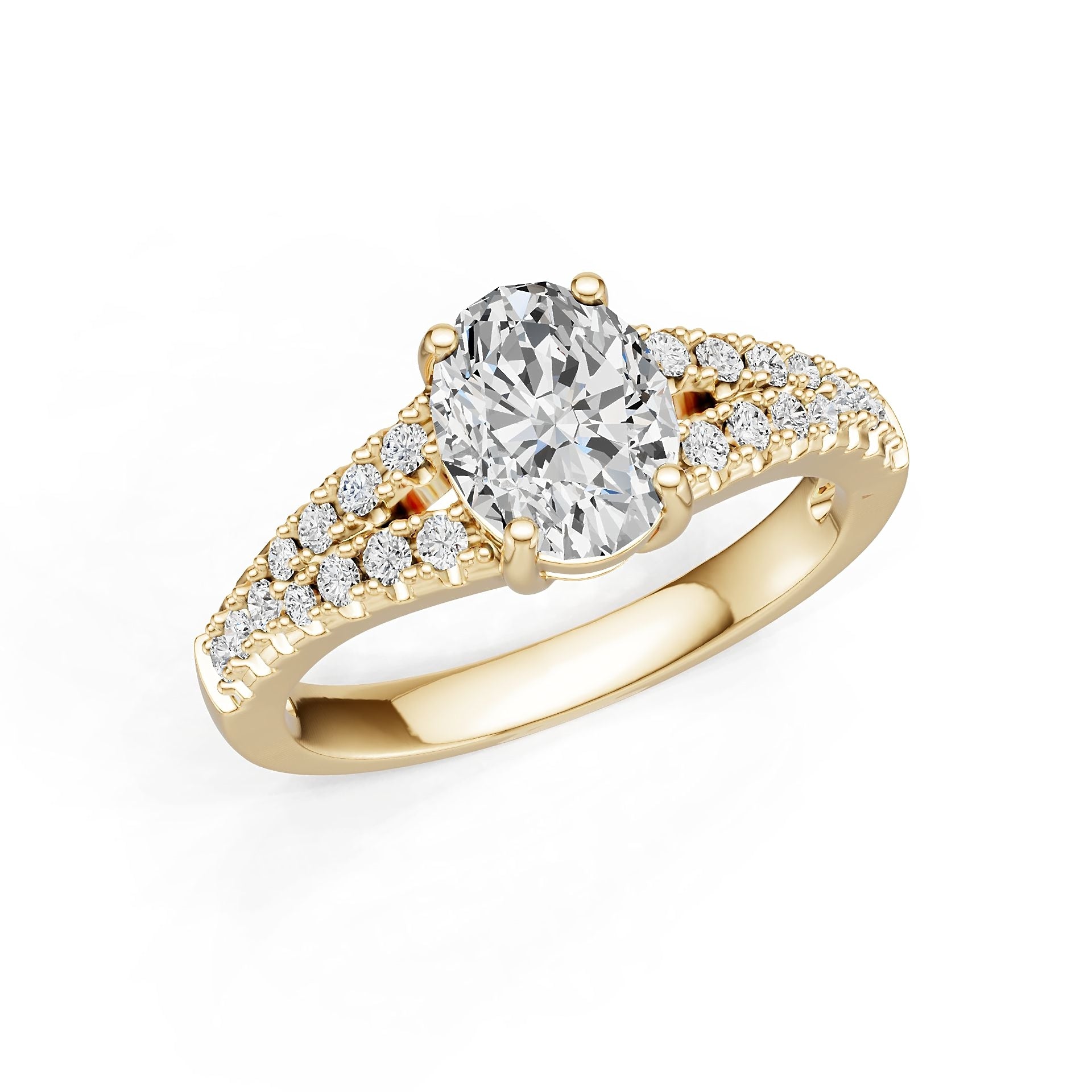 Platinum Semi Mount Ring Setting Oval Ov 95x75mm Diamond Accent Syz Jewelry