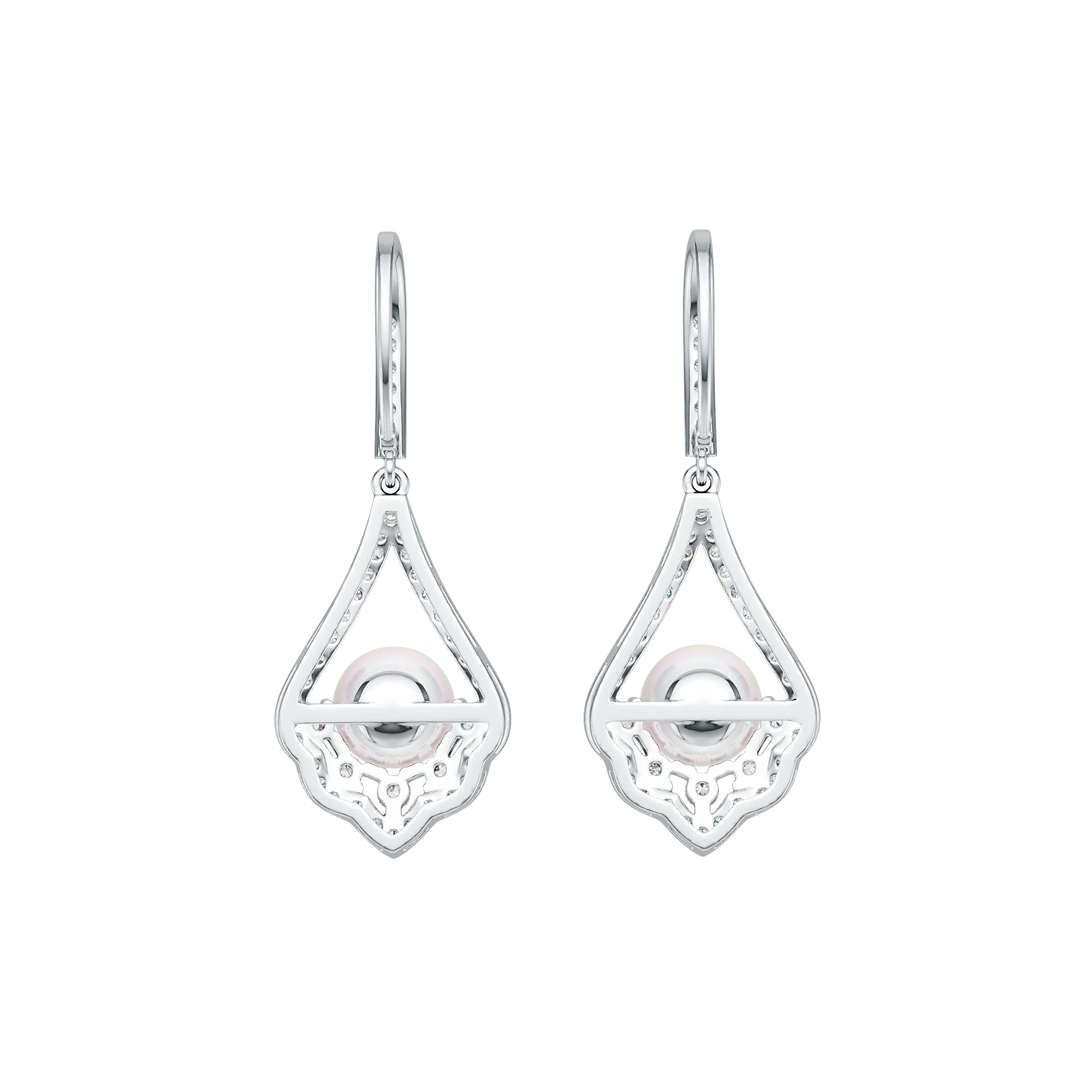 Sterling Silver Semi Mount Earrings Setting Round RD 7x7mm DHJ