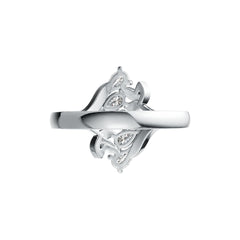 Sterling Silver Semi Mount Ring Setting Pear PE 5X3mm DHJ