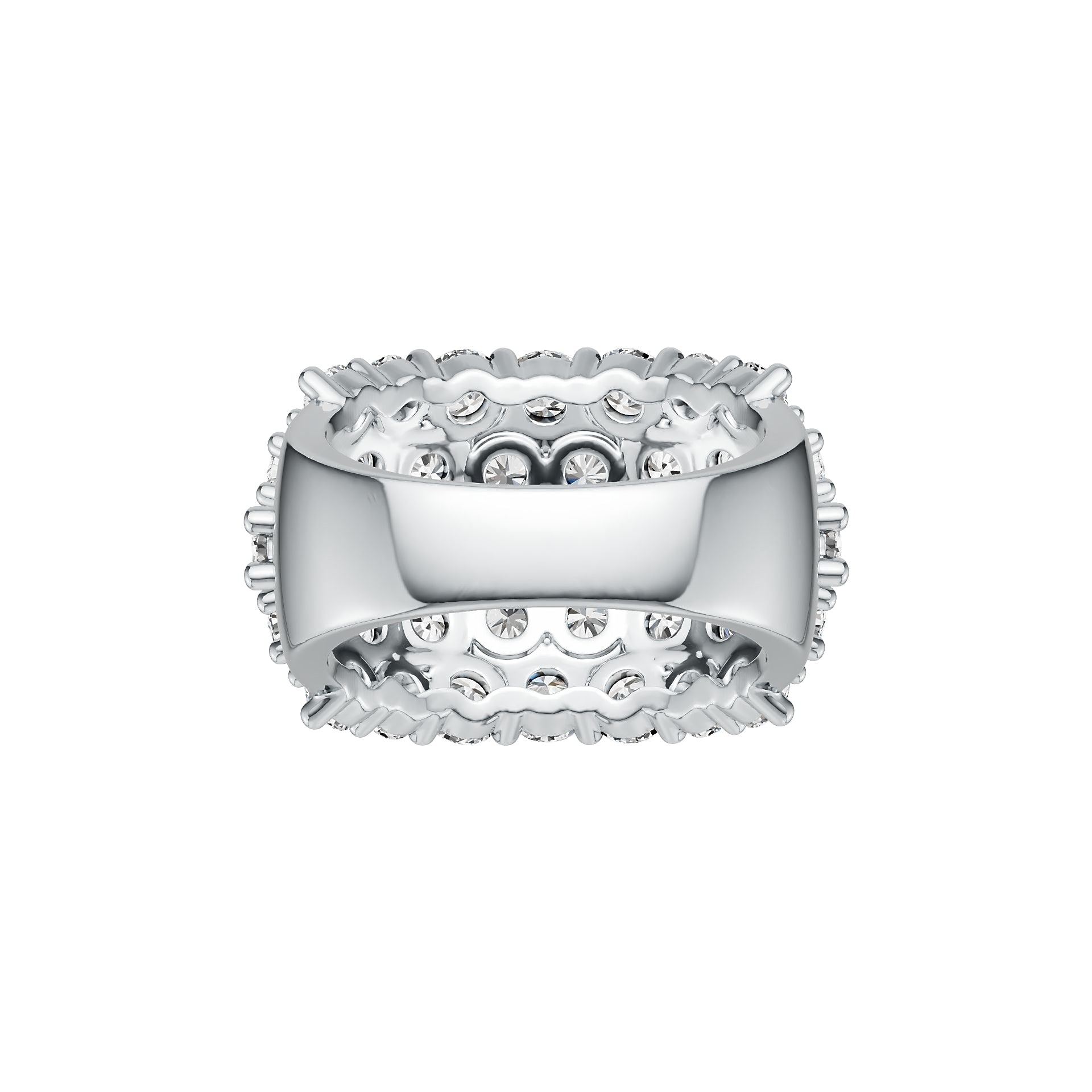 Sterling Silver Semi Mount Ring Setting Round RD 3.5mm DHJ