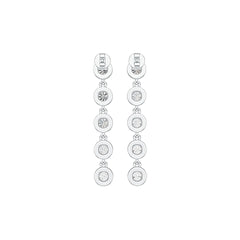 Sterling Silver Semi Mount Earrings Setting Round RD 5x5mm DHJ