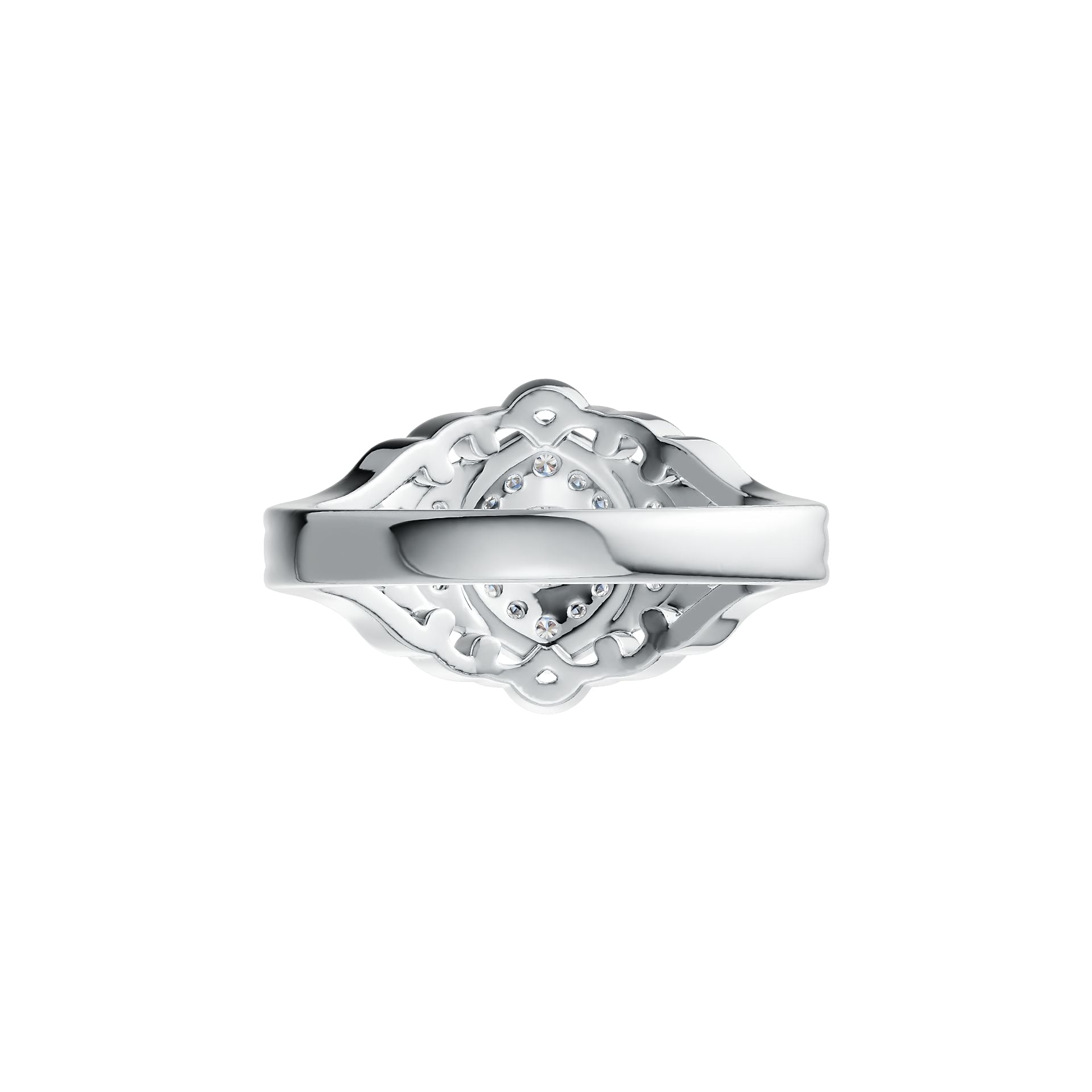 Sterling Silver Semi Mount Ring Setting Round RD 5x5mm DHJ