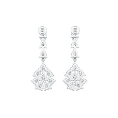 Sterling Silver Semi Mount Earrings Setting Pear PE 4X3mm DHJ