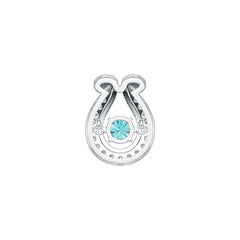 Sterling Silver Semi Mount Pendant Setting Round RD 5x5mm Horseshoe DHJ