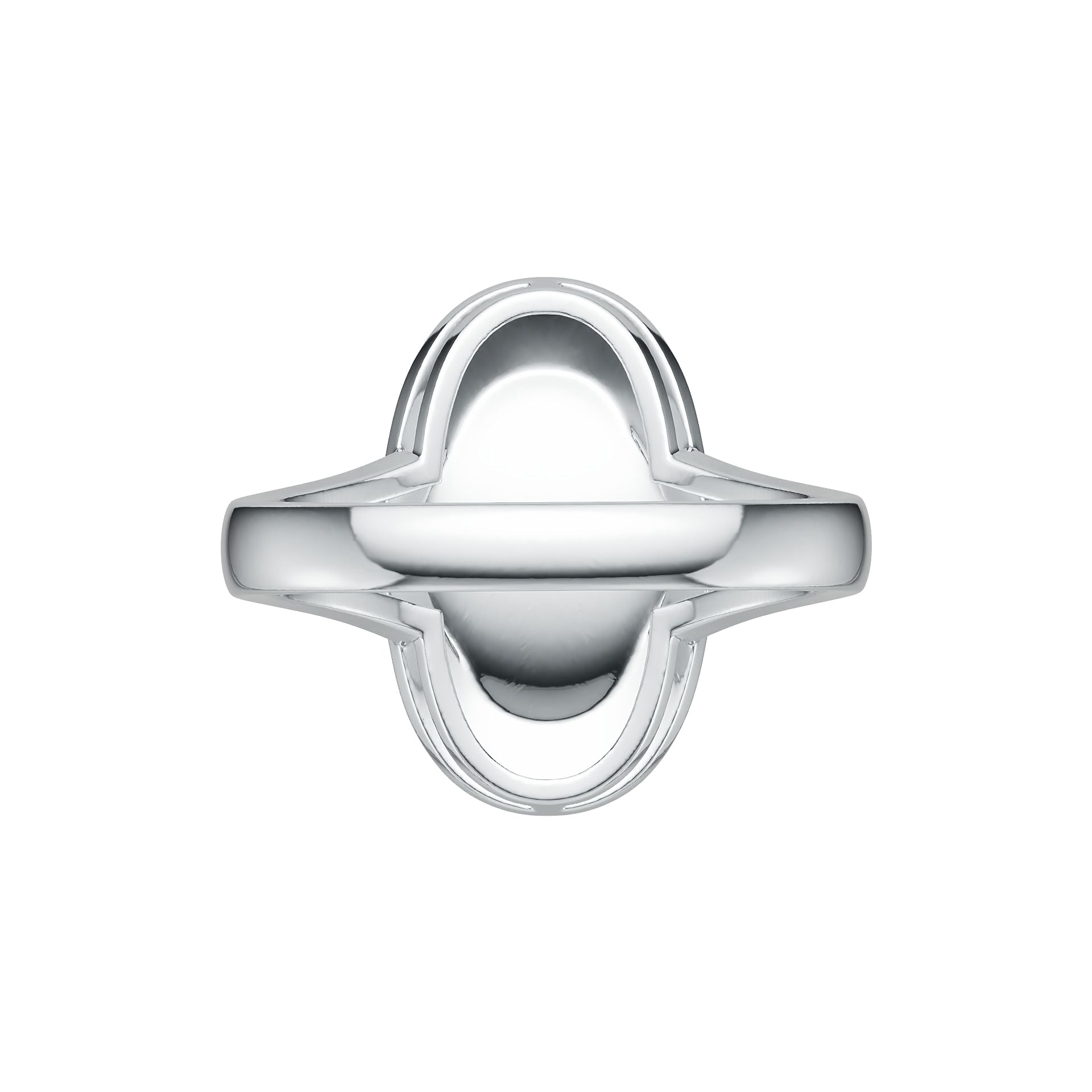 Sterling Silver Semi Mount Ring Setting Oval OV 14X10mm DHJ