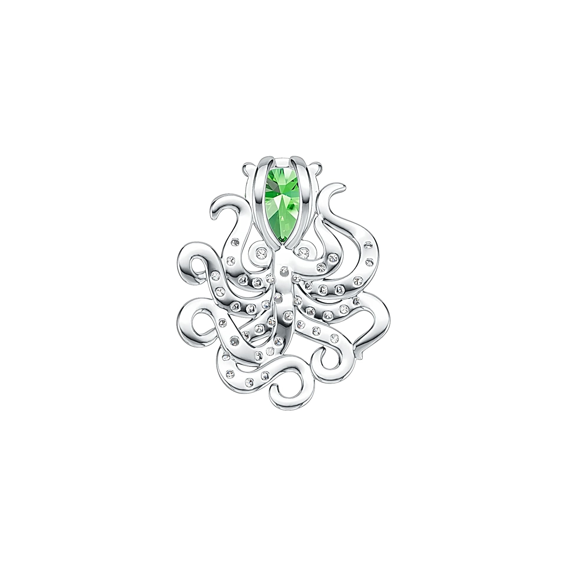 Sterling Silver Semi Mount Pendant Setting Pear PE 8x6mm DHJ