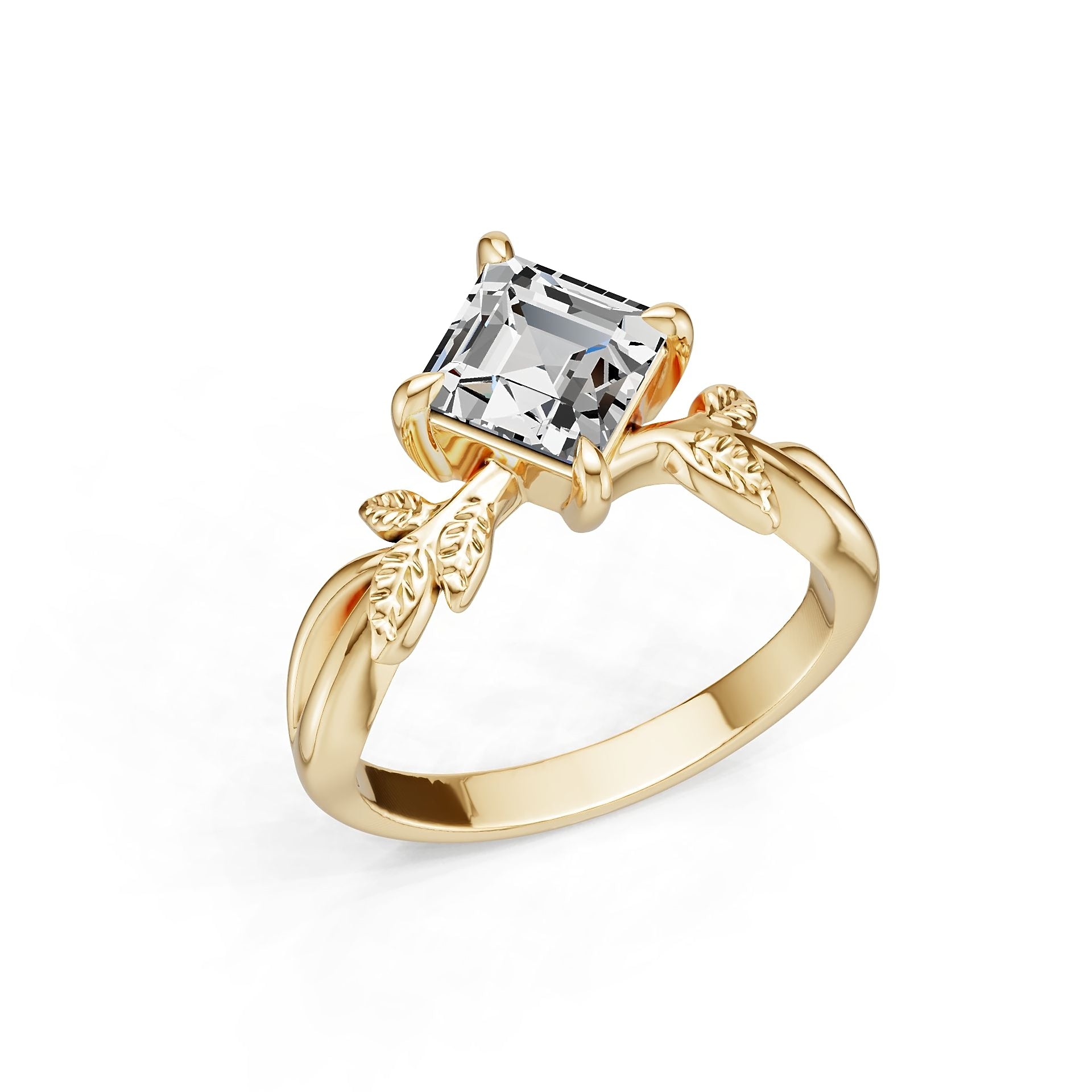 Sterling Silver Semi Mount Ring Setting Princess PR 6X6mm Syzjewelry