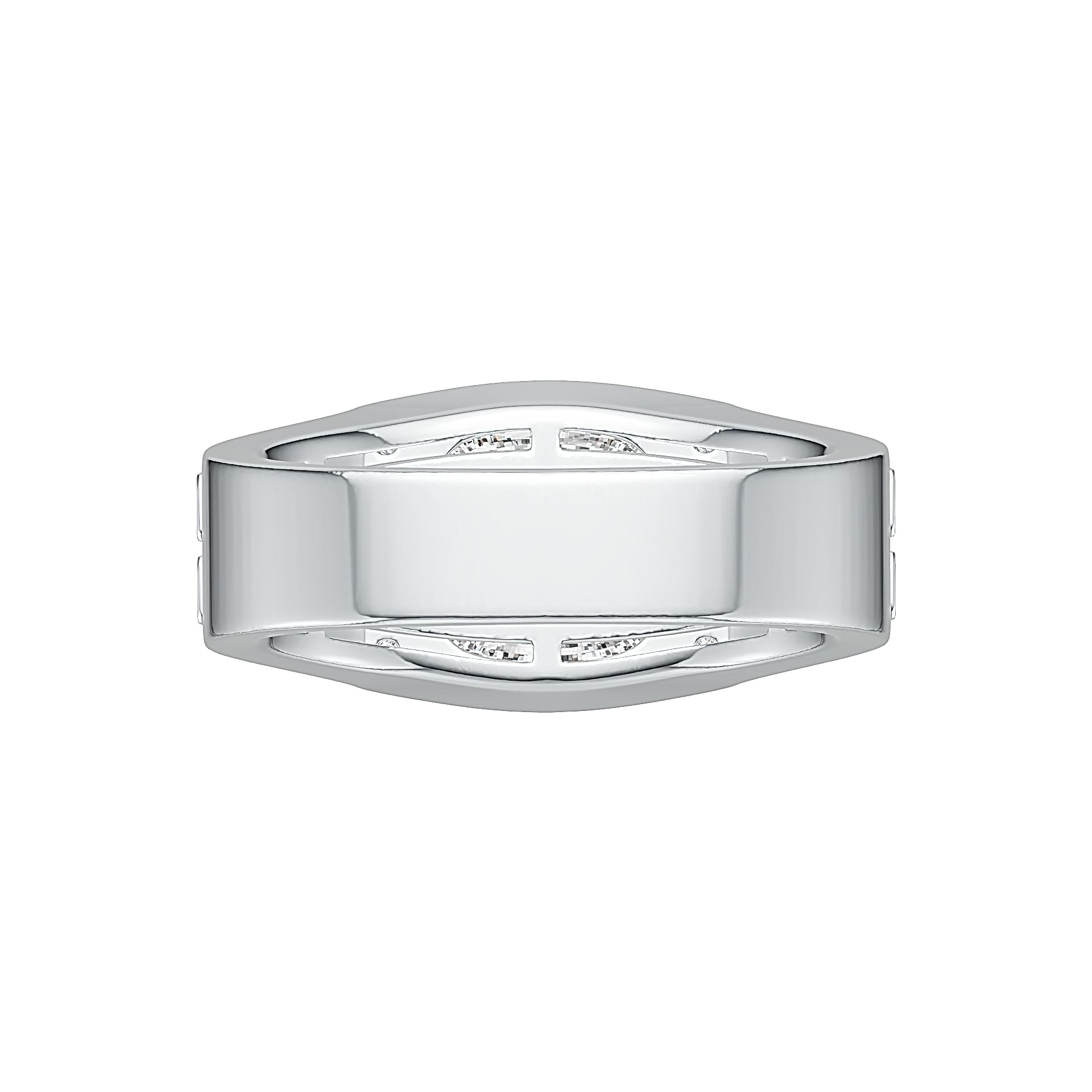 Men's Sterling Silver Semi Mount Ring Setting Cushion CU 10.6x10.6mm Cabochon Syzjewelry