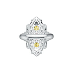 Sterling Silver Semi Mount Ring Setting Round RD 6x6mm RD 5x5mm PE 4x3mm DHJ