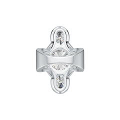 Sterling Silver Semi Mount Ring Setting Round RD 12x2mm DHJ