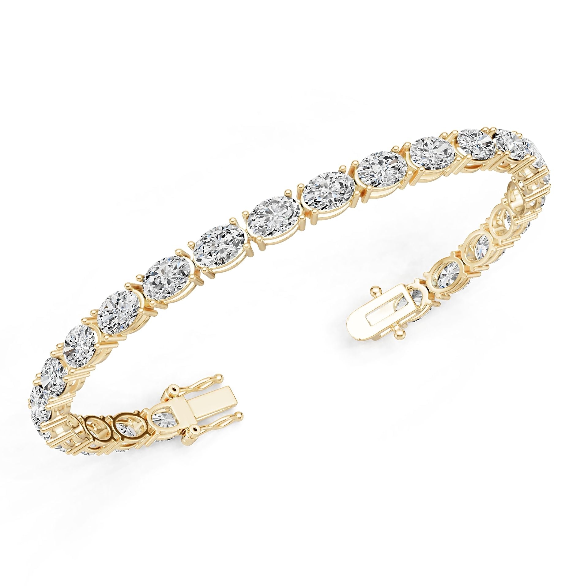 10K Gold Semi Mount Bracelet Setting Oval Ov 7x5mm Syz Jewelry