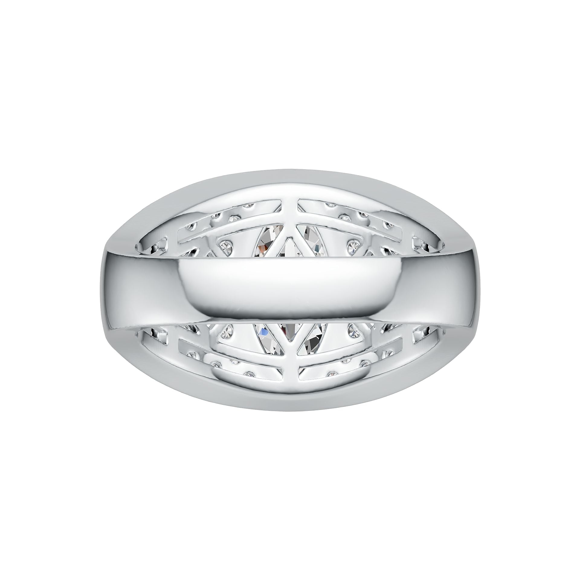 Sterling Silver Semi Mount Ring Setting Marquise MQ 14X7mm DHJ