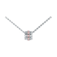 Sterling Silver Pendant with White Topaz or Moissanite Filigree Syzjewelry