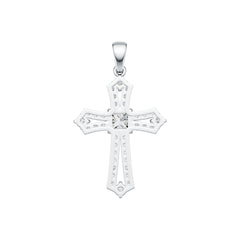 Sterling Silver Semi Mount Pendant Setting Emerald OCT 5X5mm DHJ