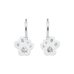 Sterling Silver Semi Mount Earrings Setting Heart HT 6X6mm OV 4x3mm OV 3x2mm Paw Dangle Earrings Syzjewelry