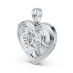 Platinum Semi Mount Pendant Setting Round Ro 6x6mm Syz Jewelry