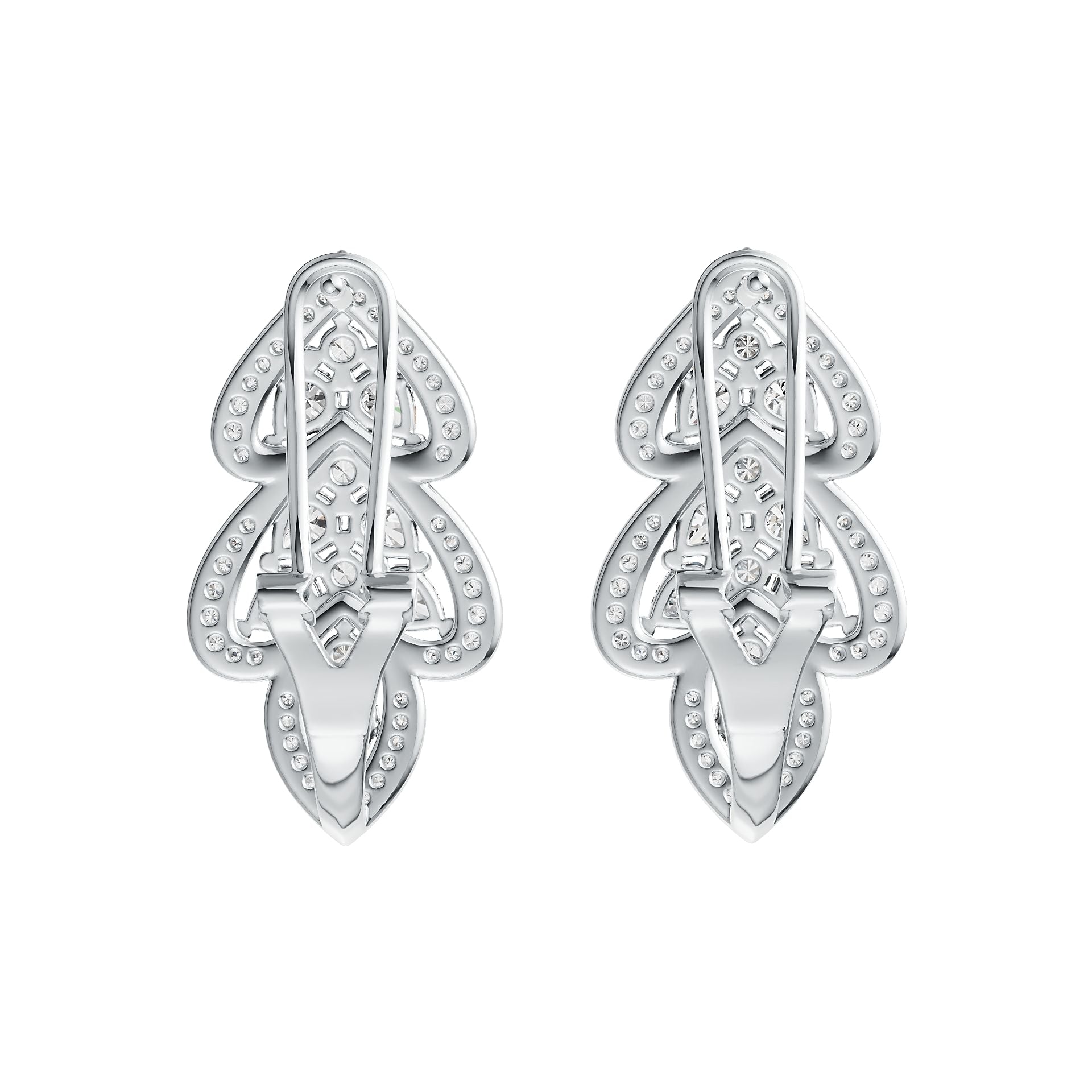 Sterling Silver Semi Mount Earrings Setting Pear PE 4X3mm DHJ