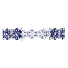 Platinum Semi Mount Bracelet Setting Pear Pe 6x4mm Syz Jewelry