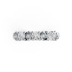 10K Gold Semi Mount Ring Setting Round RD 4x4mm Moissanite Accent DHJ