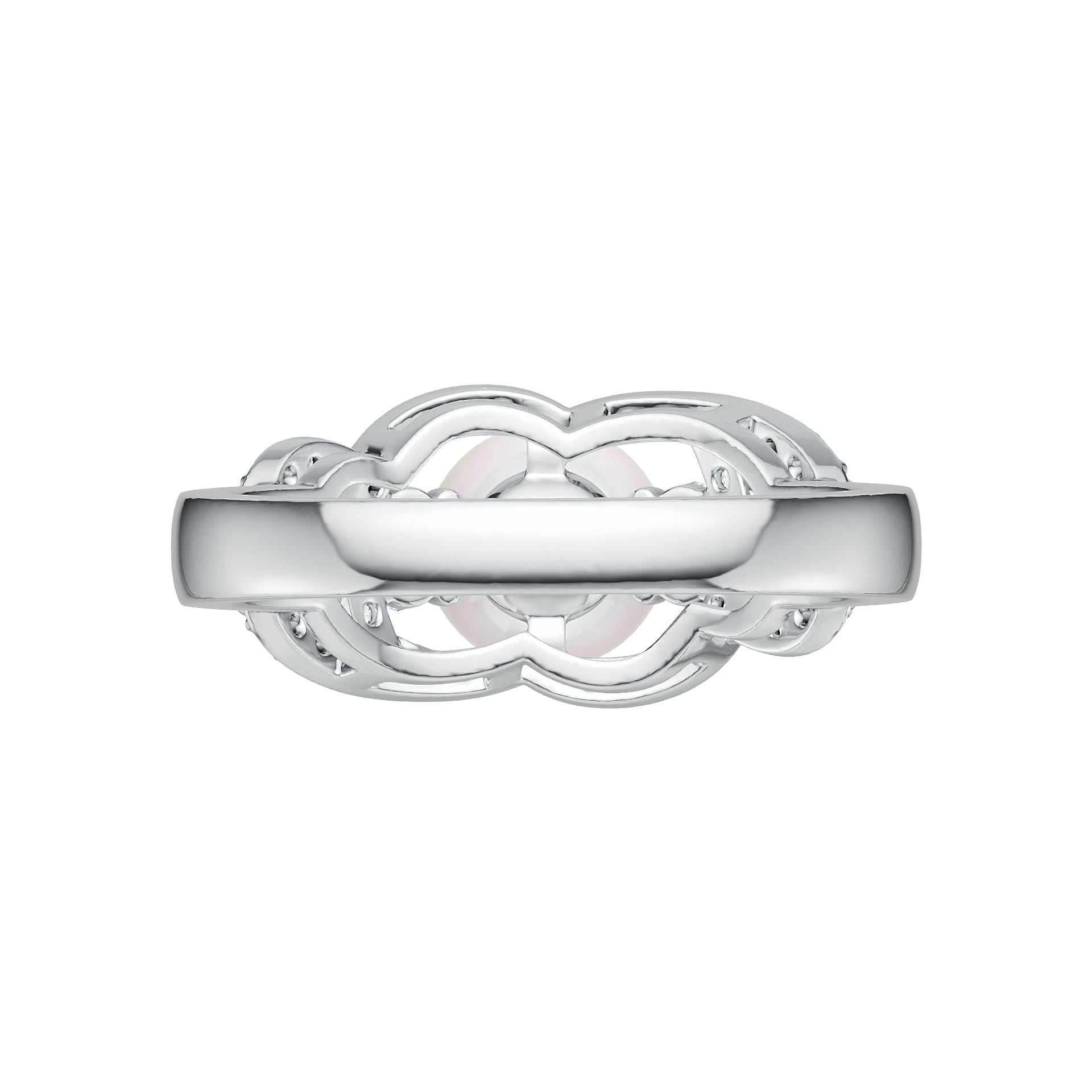 Sterling Silver Semi Mount Ring Setting Round RD 8.5mm DHJ
