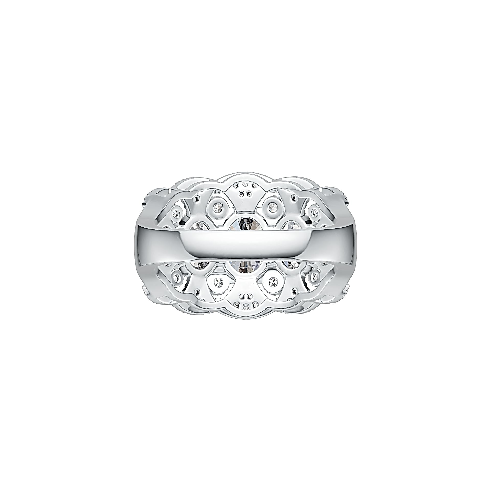 18K Gold Semi Mount Ring Setting Oval OV 8X6mm Diamond Accent DHJ