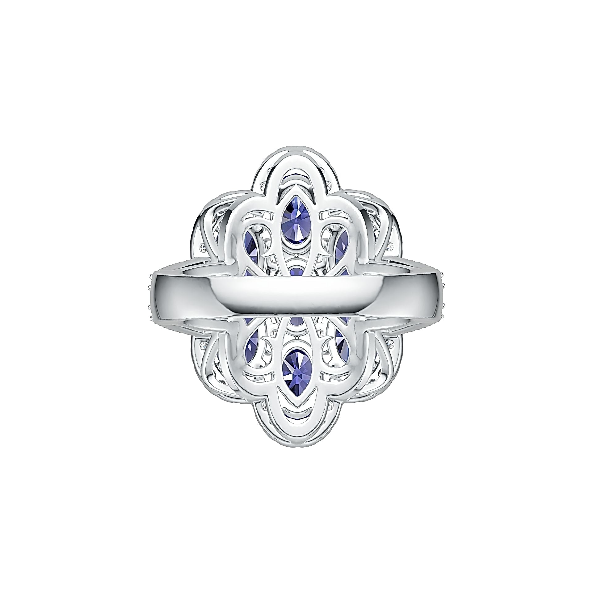 Sterling Silver Semi Mount Ring Setting Oval OV 6X4mm DHJ