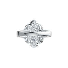 10K Gold Semi Mount Ring Setting Oval OV 5X3mm Split Shank Moissanite Accent DHJ