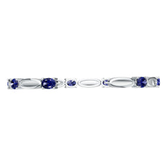 Platinum Semi Mount Bracelet Setting Round Ro 7x5mm Syz Jewelry