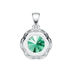 Sterling Silver Semi Mount Pendant Setting Round RD 10x10mm DHJ
