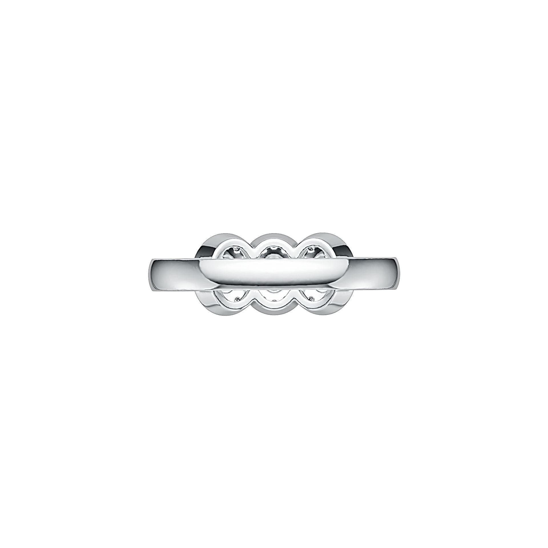 18K Gold Semi Mount Ring Setting Oval OV 4X3mm with White Topaz Diamond Accent DHJ