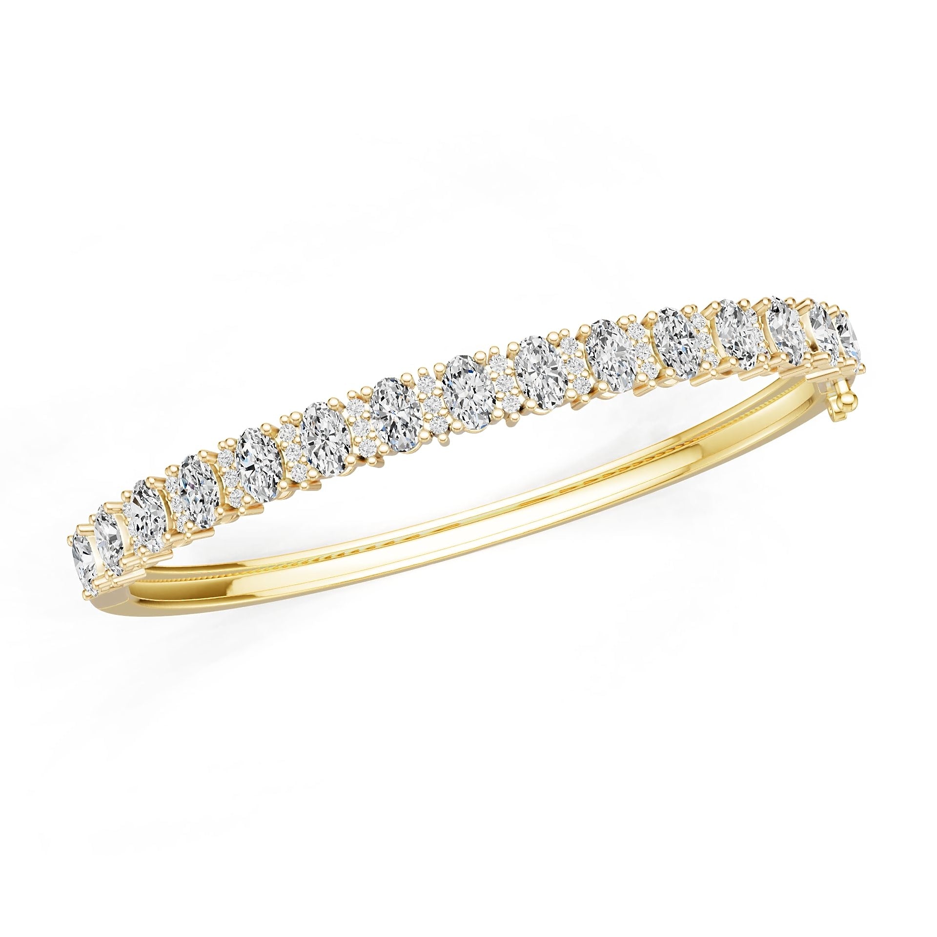 18K Gold Semi Mount Ring Setting Oval Ov 6x4mm Syz Jewelry