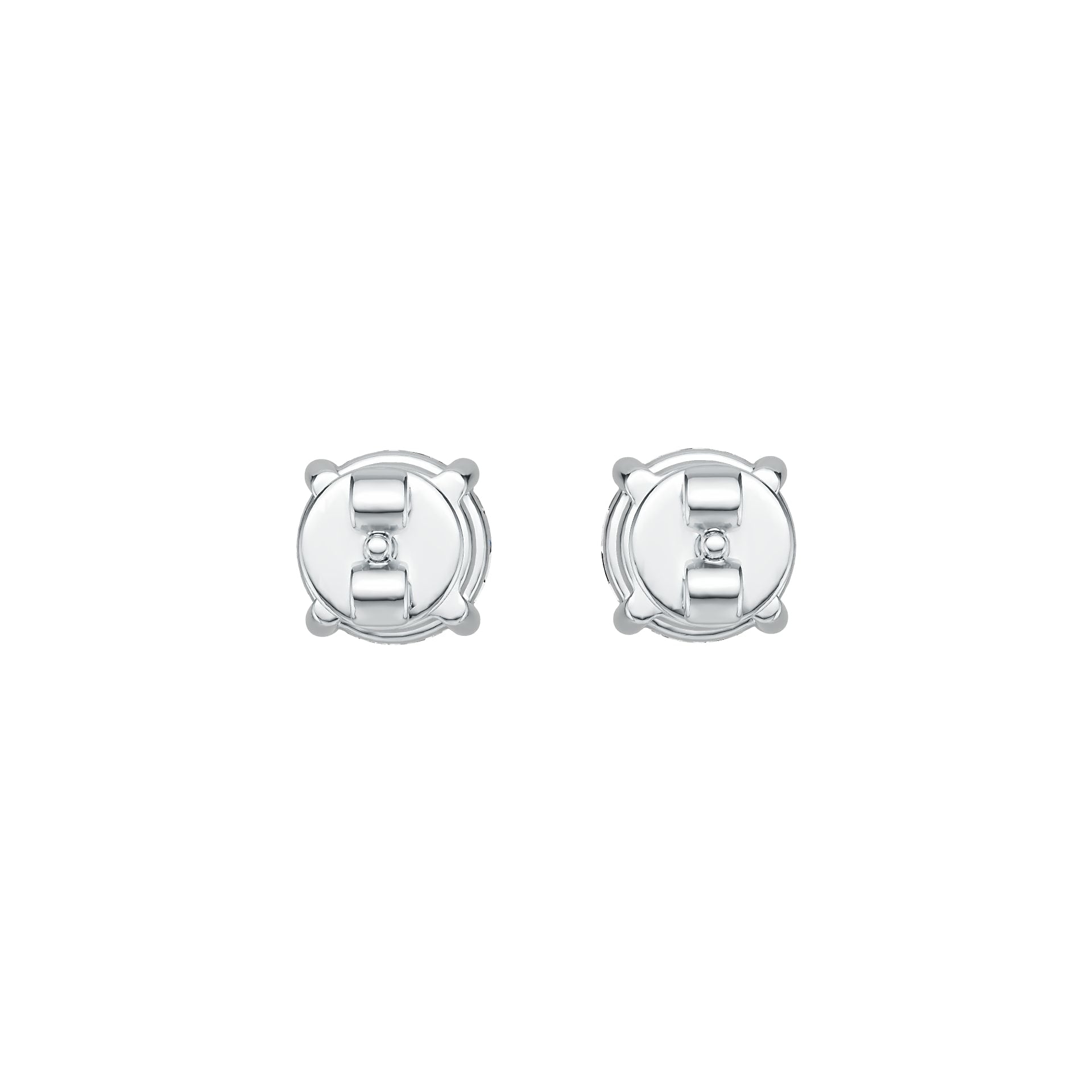 Sterling Silver Semi Mount Earrings Setting Round RD 5x5mm DHJ