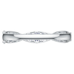 Platinum Semi Mount Ring Setting Round Ro Syz Jewelry