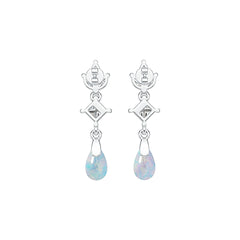 Sterlingsølv Semi Mount Øreringe Indstilling Pære PE 8X5mm