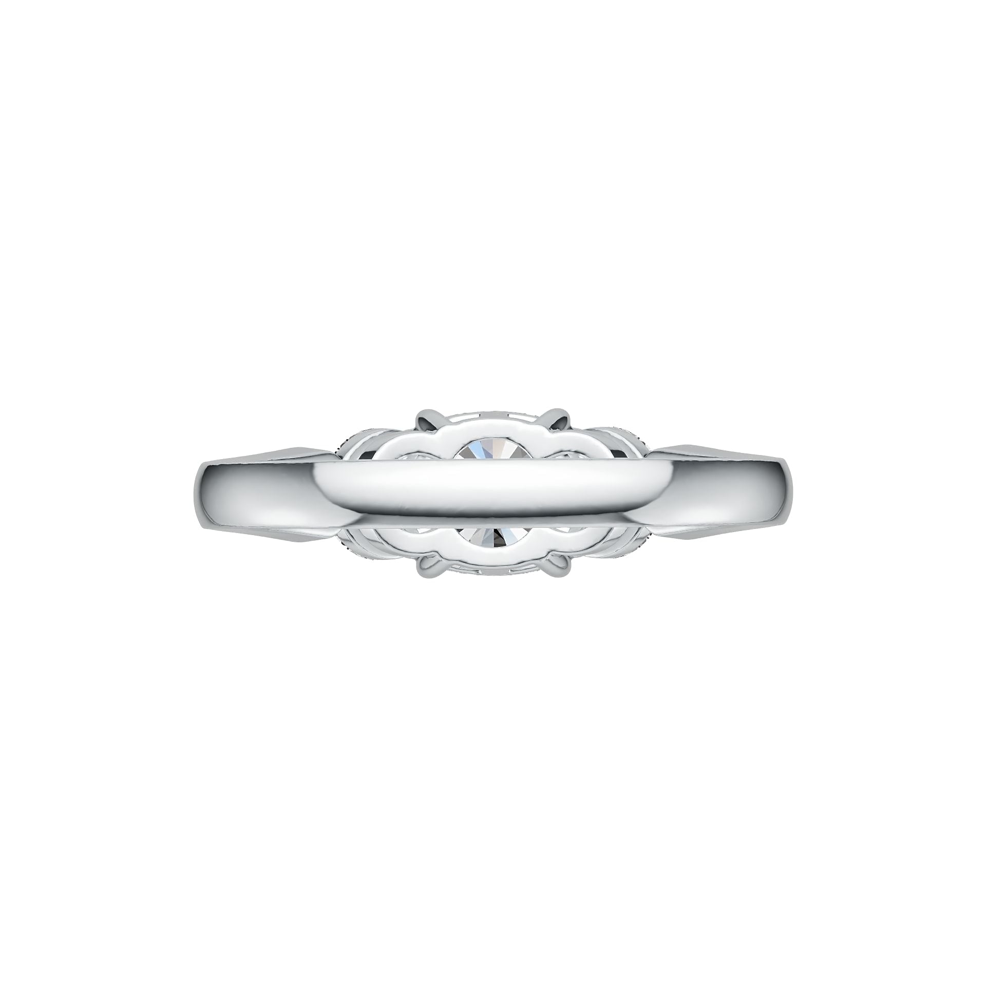 Sterling Silver Semi Mount Ring Setting Cushion CU 7X7mm DHJ