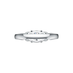 Sterling Silver Semi Mount Ring Setting Cushion CU 7X7mm DHJ