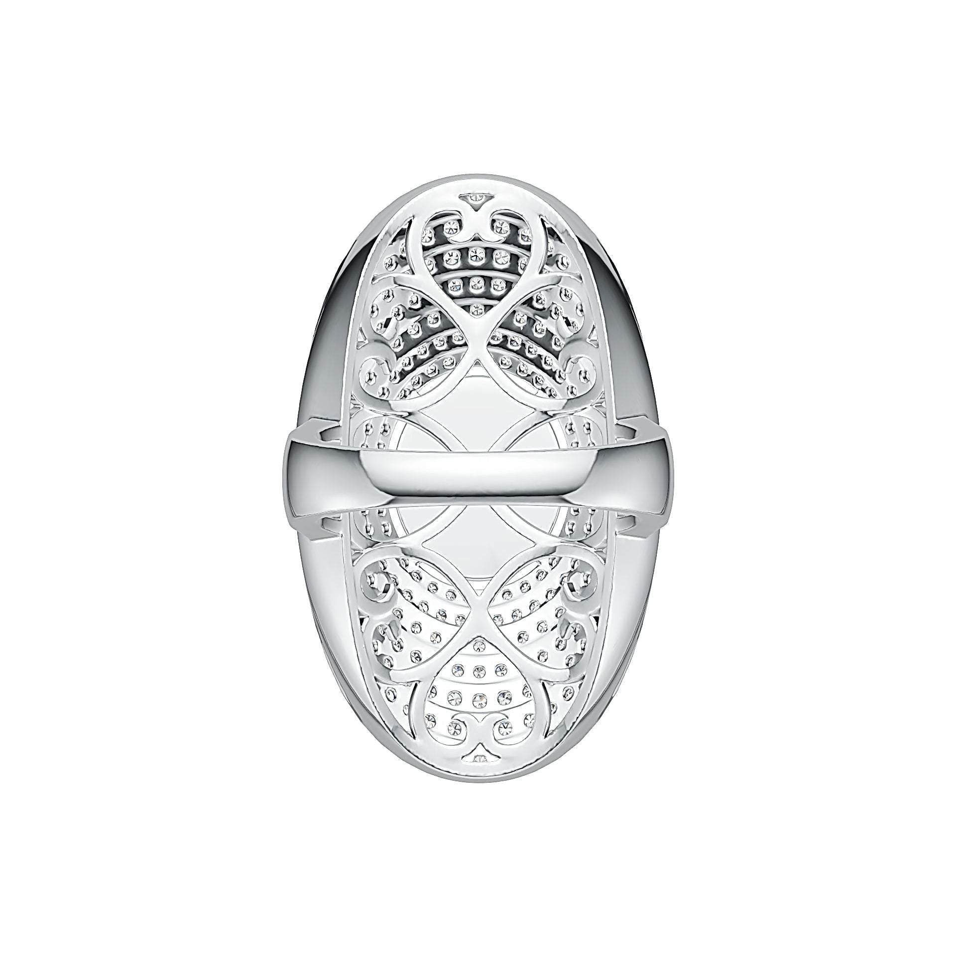 10K Gold Semi Mount Ring Setting Oval OV 12X10mm Moissanite Accent DHJ