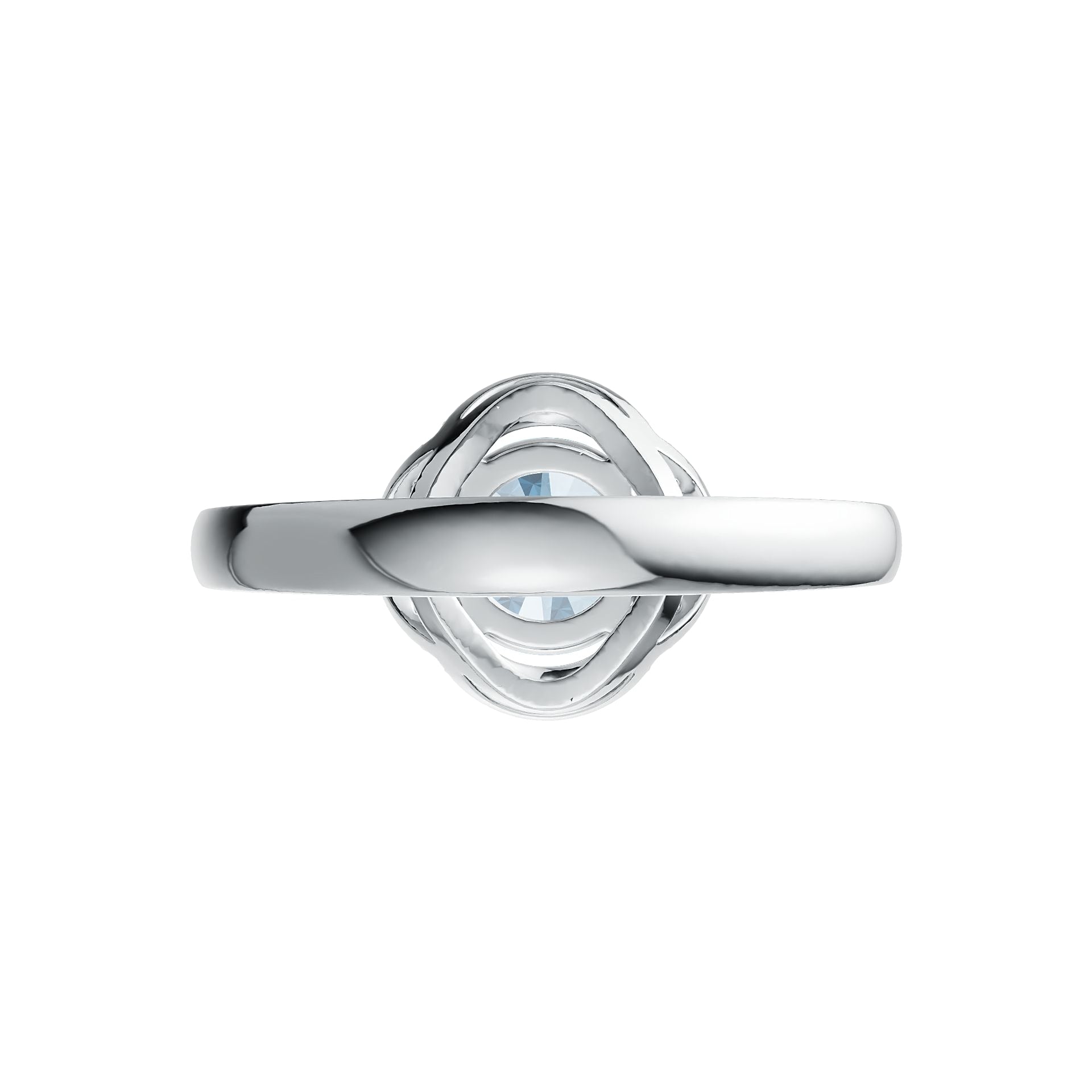 Sterling Silver Semi Mount Ring Setting Round 7X7mm Halo Syzjewelry
