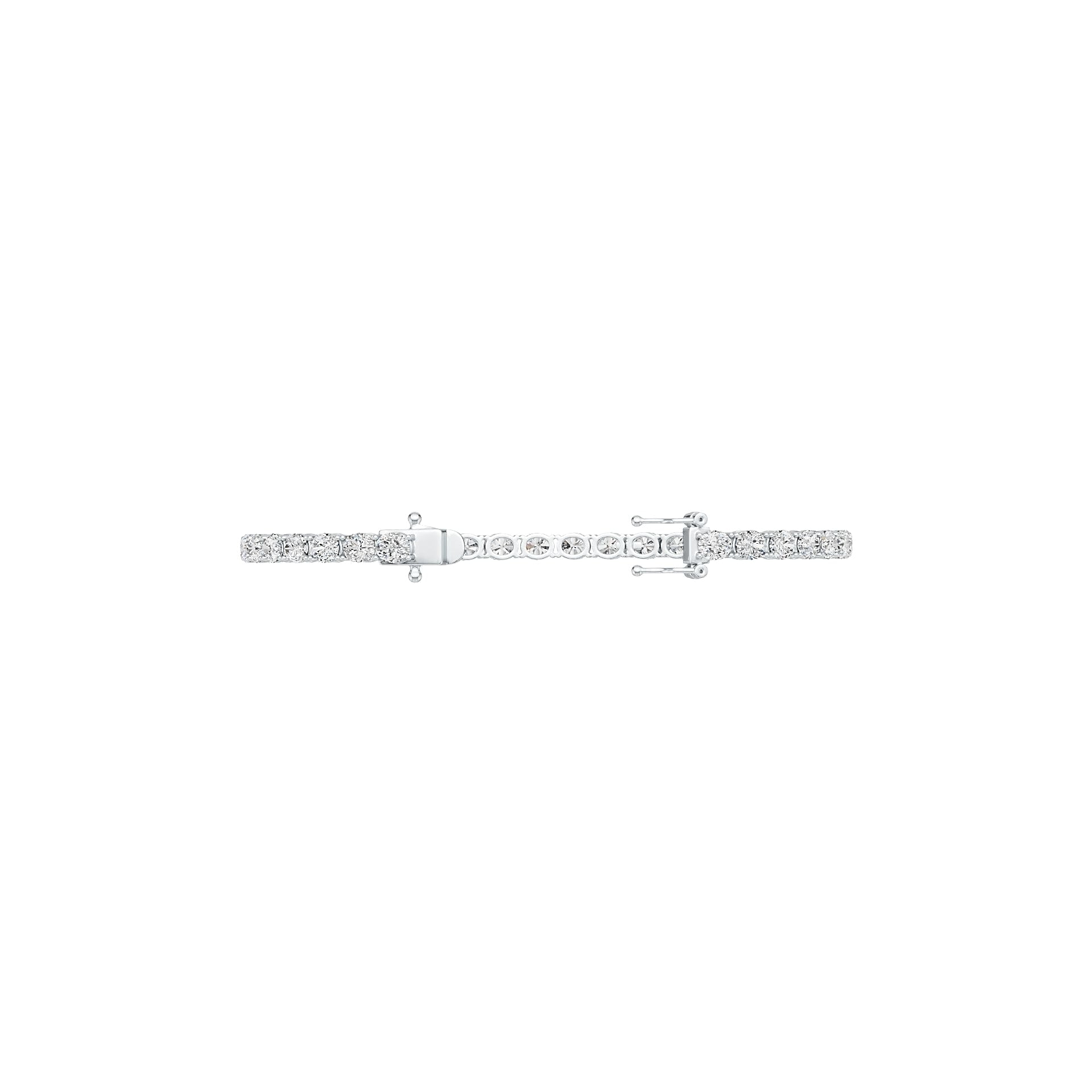 Sterling Silver Semi Mount Bracelet Setting Oval OV 5X4mm Tennis Bracelet DHJ