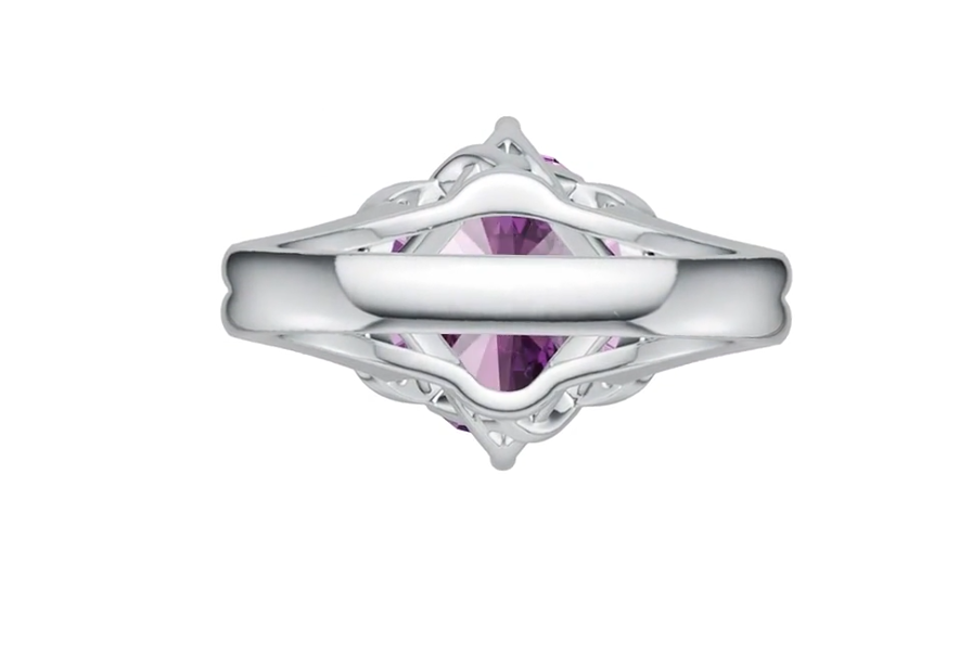 Sterling Silver Semi Mount Ring Setting Oval OV 12X10mm DHJ