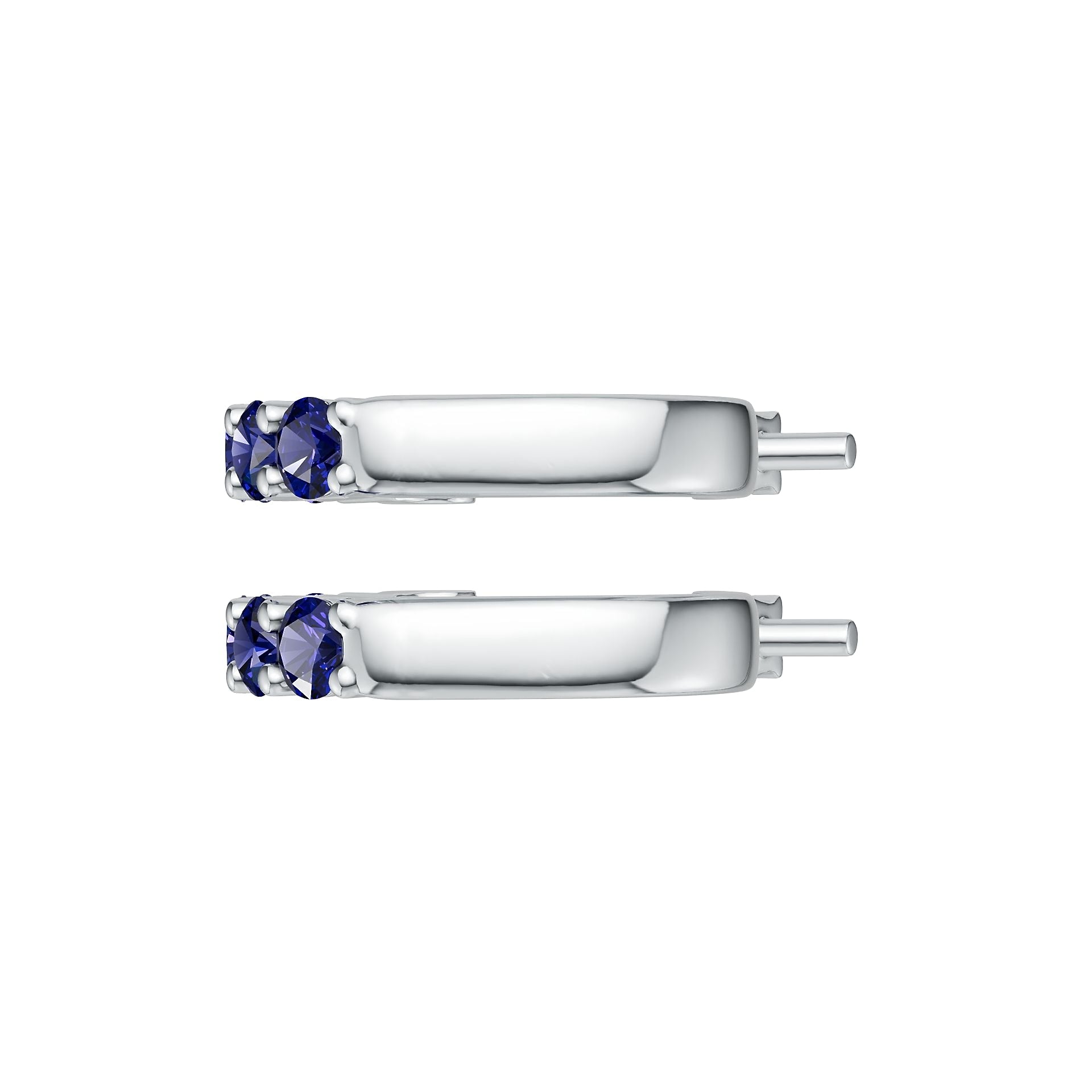 Sterling Silver Semi Mount Earrings Setting Round Rd DHJ