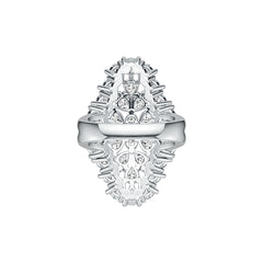 Sterling Silver Semi Mount Ring Setting Pear PE 4X3mm DHJ