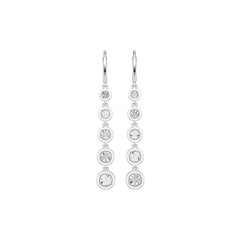 Sterling Silver Semi Mount Earrings Setting Round RD 5.5mm DHJ