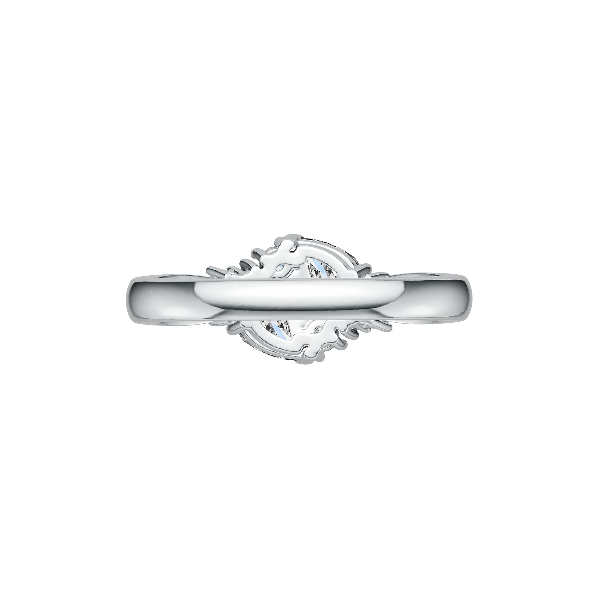 Sterling Silver Semi Mount Ring Setting Pear PE 6X4mm DHJ