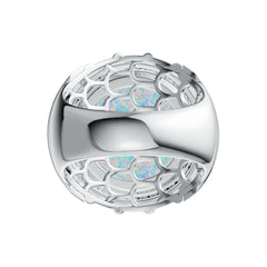 Sterling Silver Semi Mount Ring Setting Round RD 15x15mm Cabochon Bezel DHJ