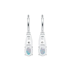 Sterling Silver Semi Mount Earrings Setting Oval OV 8X6mm Dangle Cabochon Syzjewelry