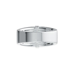 Men's Sterling Silver Semi Mount Ring Setting Square Emearld OCT 8x8mm DHJ