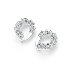 14K Gold Semi Mount Earrings Setting Oval OV 7X5mm DHJ