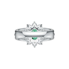 Sterling Silver Semi Mount Ring Setting Oval OV 8X6mm with White Topaz DHJ